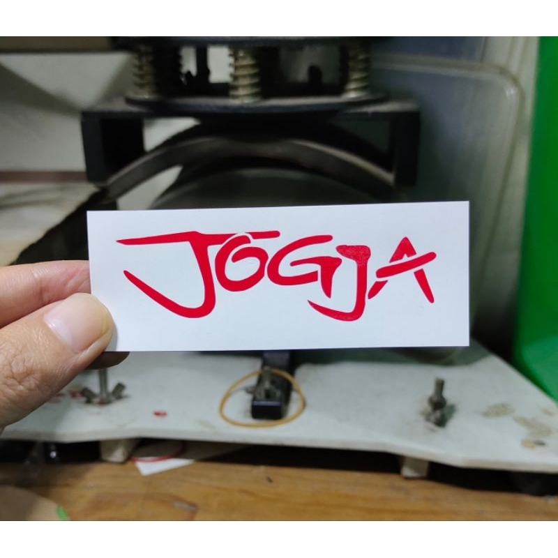 

stiker Jogja custom stiker keren murah