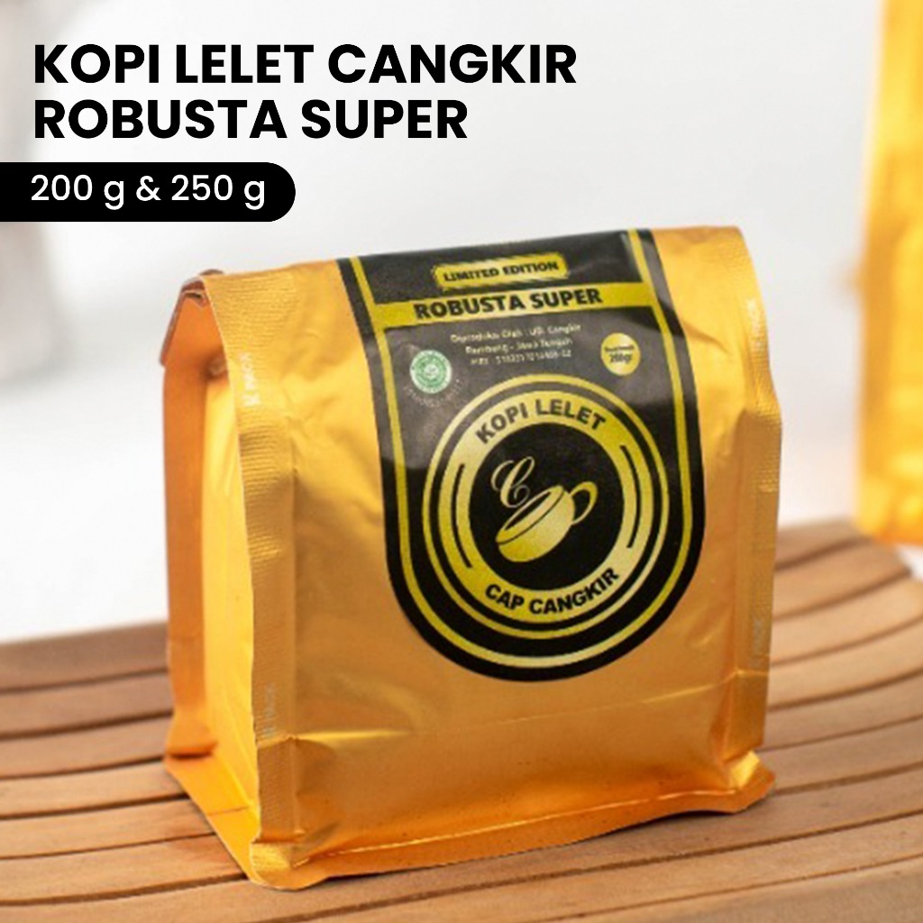 

Kopi Bubuk Robusta Super Cap Cangkir 250 Gram Rembang Asli