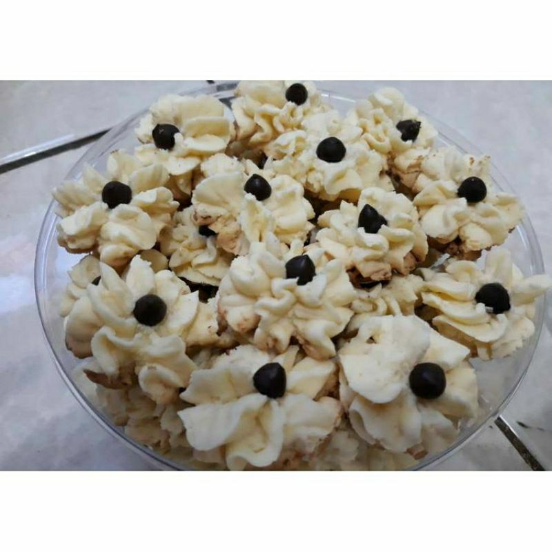 

kue kering kue Aster / Semprit Premium 500 Gram Toples snack Food - Cookies, Makanan, Crispy, Cemilan