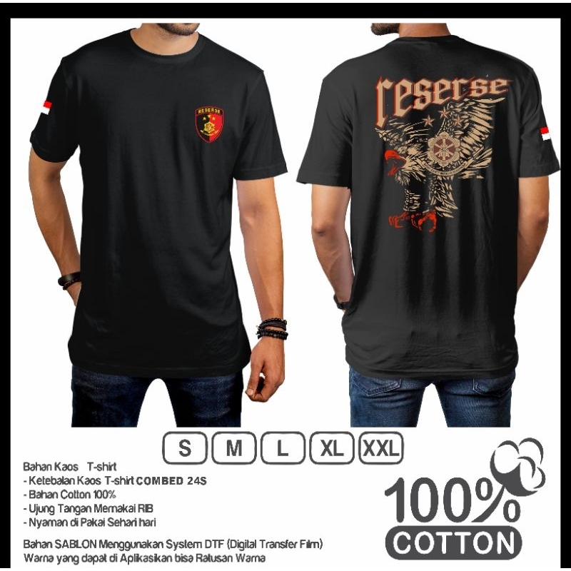kaos reserse lengan pendek terbaru/polri