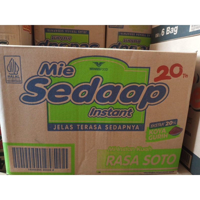 

MIE SEDAAP instant 1 dus isi 40 pcs