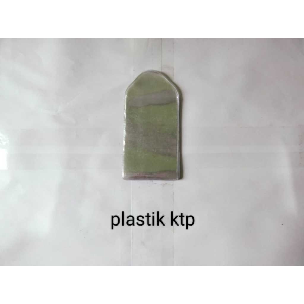 

plastik ktp dan sim ukuran 6 x 9 cm tebal 0.20 mikron harga 5 pcs