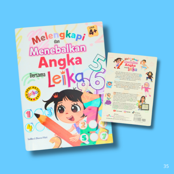 

LEIKA Buku Aktivitas Anak Cerdas Melengkapi dan Menebalkan Angka Bersama Leika Bergambar