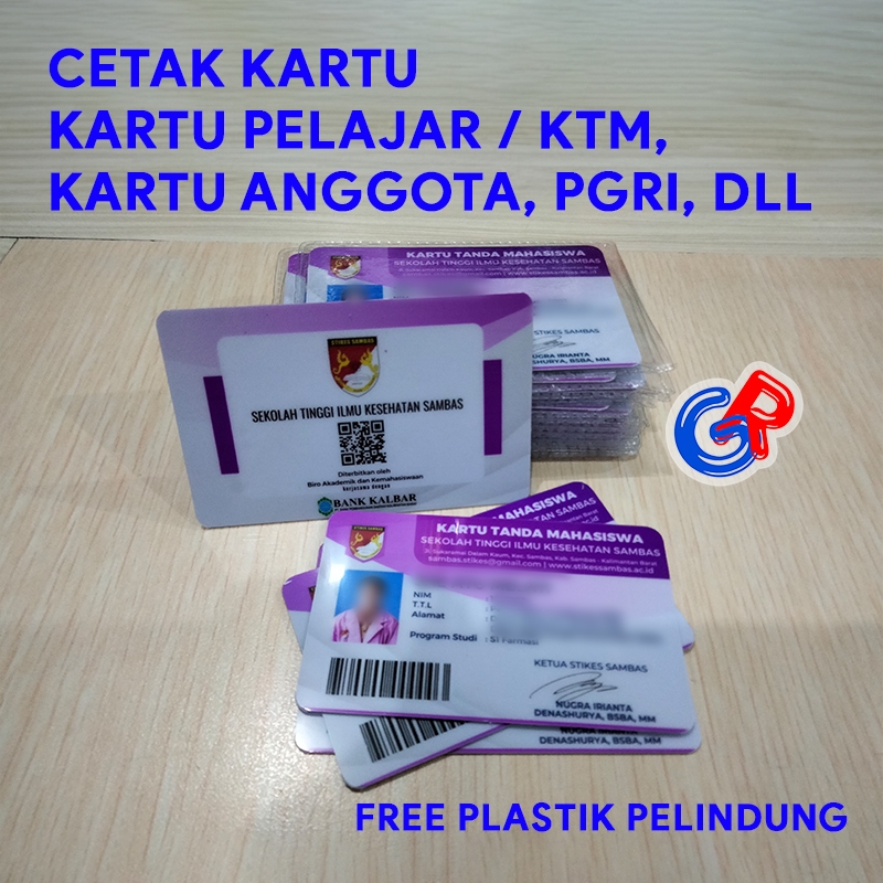 

Cetak Kartu Pelajar, Anggota, PGRI, Kartu Mahasiswa SEHARI JADI Bisa Cetak Satuan