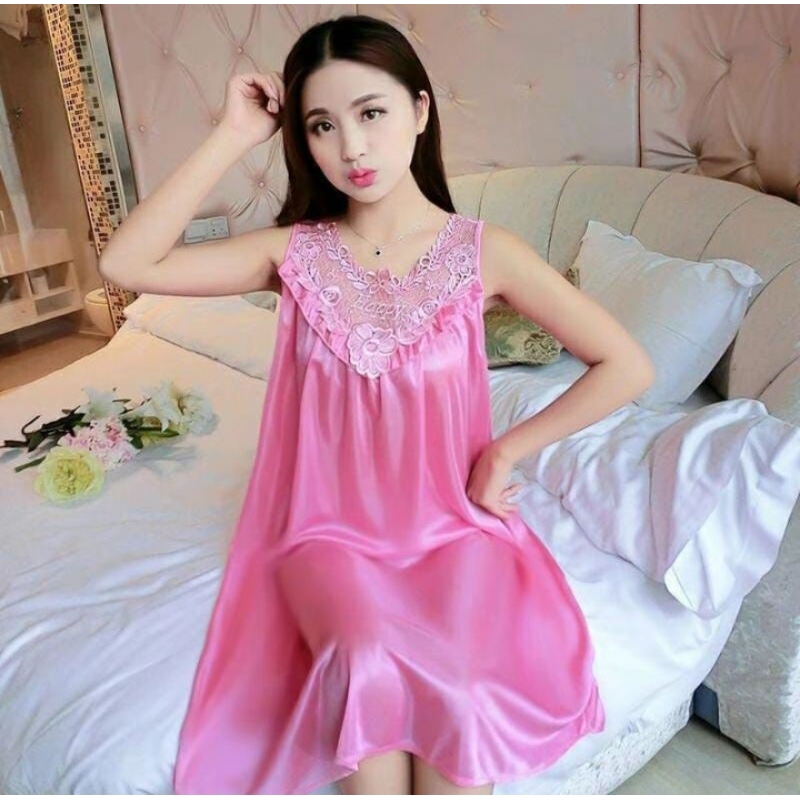 daster motif brukat dress pakaian wanita sexi happy