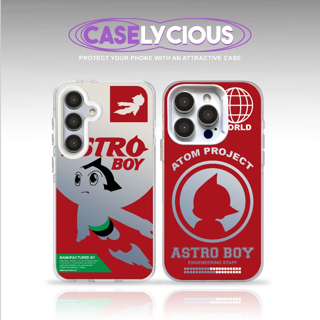 (TERSEDIA SEMUA TIPE HP) CASELYCIOUS CASE ASTROBOY ASTRONOUT ANIME HOLOGRAM HARDCASE