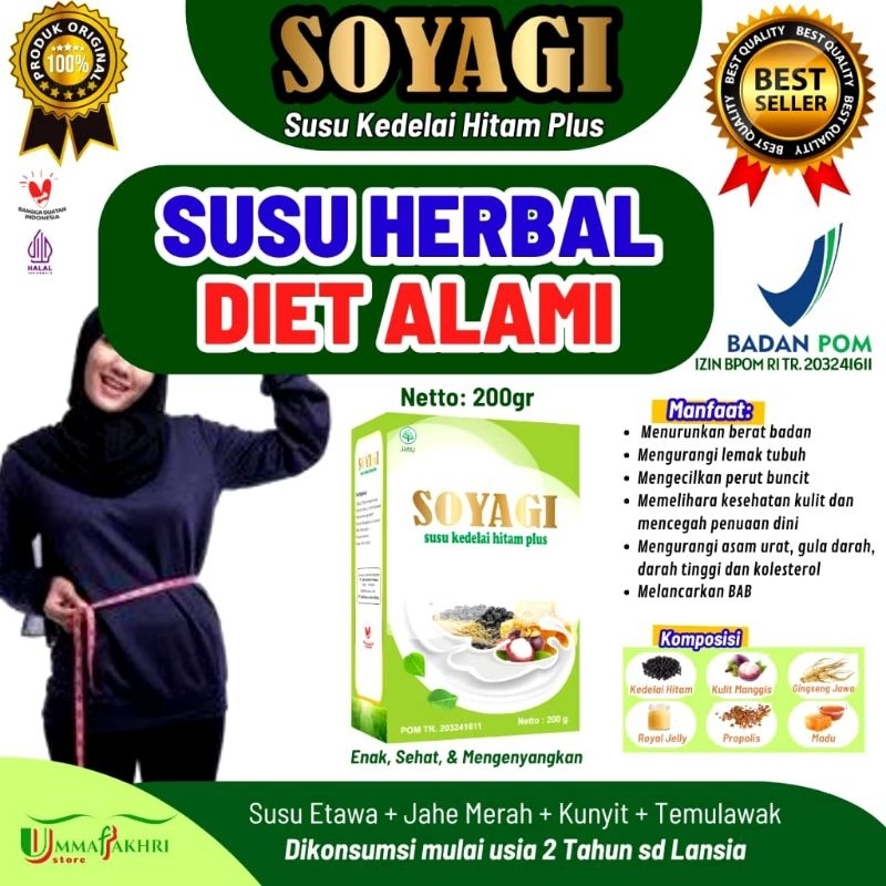 

Susu kedelai hitam plus Herbal SOYAGI