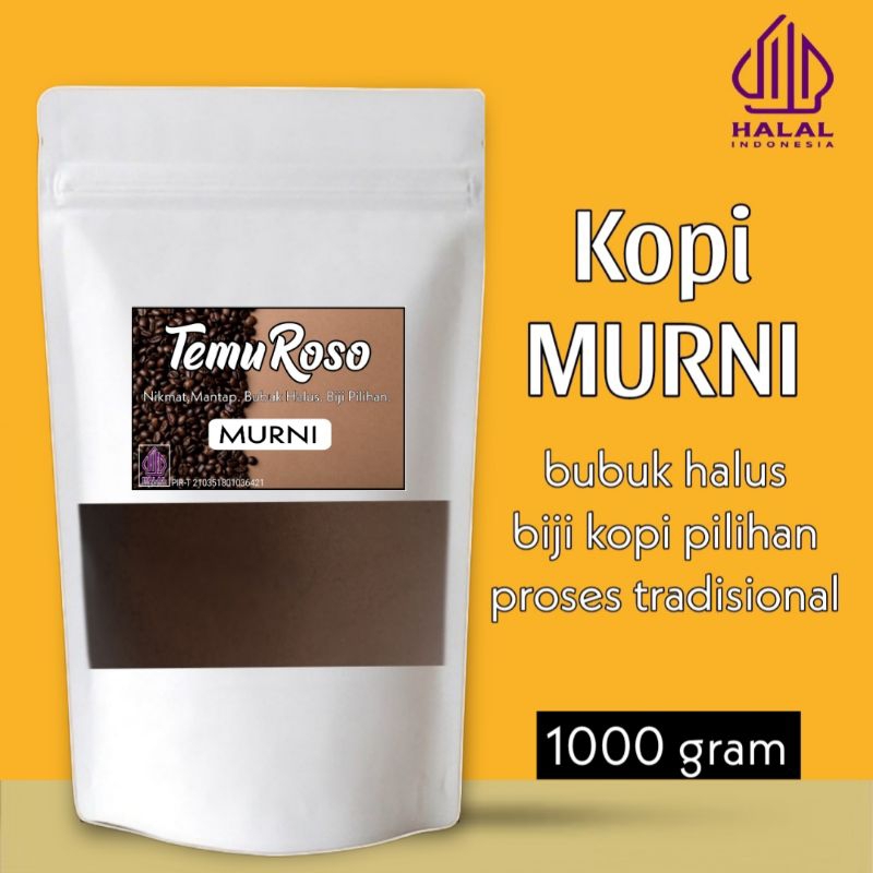

BUBUK KOPI HITAM MURNI MEDIUM 1 KG || TEMU ROSO KOPI