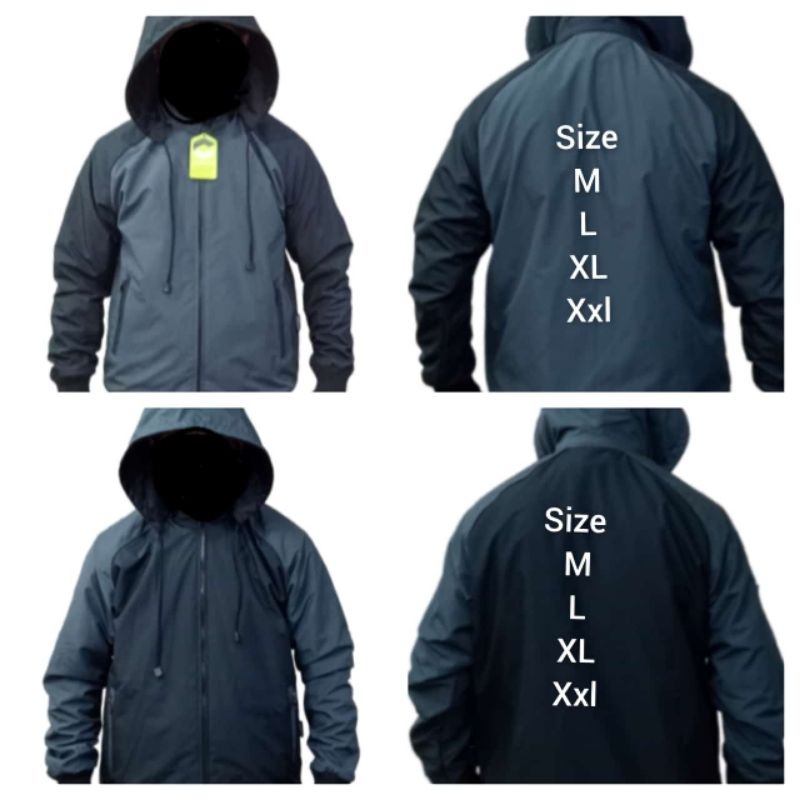 jaket bolak balik dewasa hodee copot