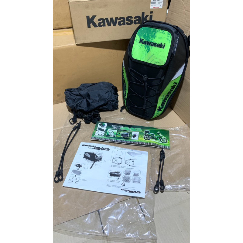 TAS KAWASAKI , Tas helm kawasaki , Sport bag kawasaki Original 100% Kawasaki aparell