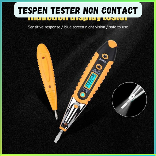COD FASFER Tespen Tester Non Contact AC Detector LCD Display 12-250V / Tespen Tester Listrik pendete