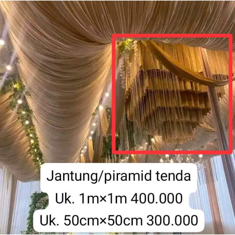 (READY)Jantung Tenda Piramid Tenda Piramid Tumpuk