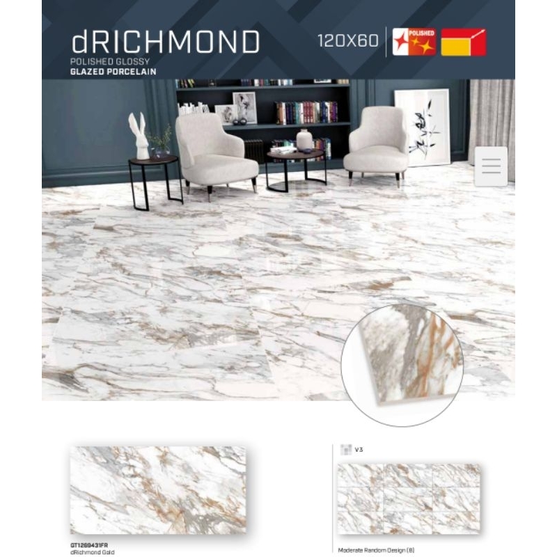 dRichmond Roman granit gloss 60x120
