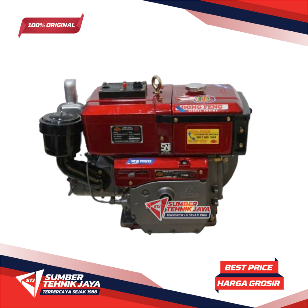 Mesin Diesel Penggerak DONG FENG 10HP R185 / Engine Diesel DONGFENG R185 10PK