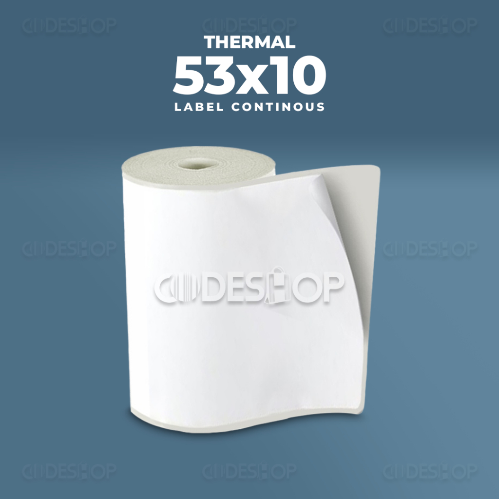 

LABEL THERMAL 53 X 10 m/ 58 x10 m Continues Printer Bluetooth