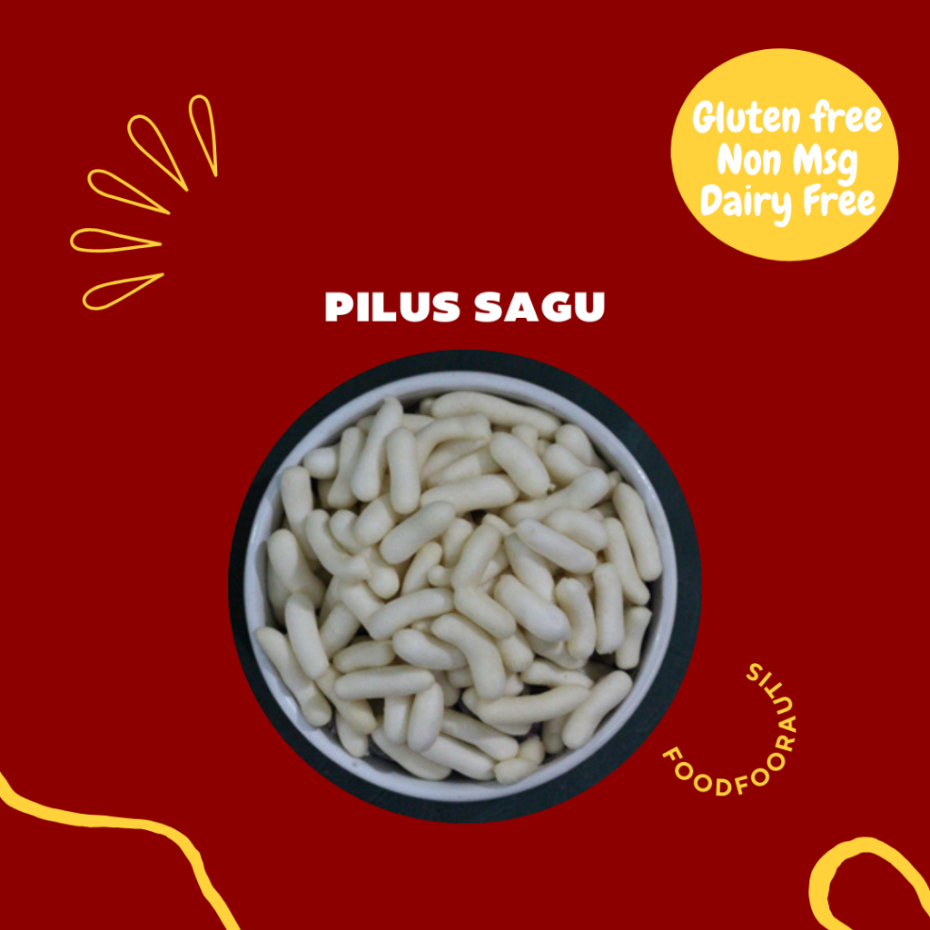 

PILUS SAGU GLUTEN FREE/SNACK AUTISME/DAIRY FREE/MSG FREE