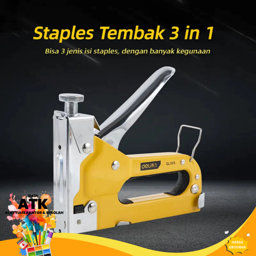 

Deli DL1313 Staples Tembak 3 in 1 – Staple Gun Chromium untuk Kayu & Dinding