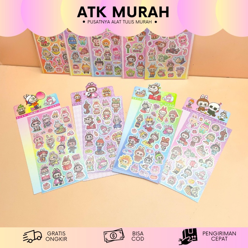 

STICKER 1 LEMBAR LABUBU DM-R ST-1723 STIKER GAMBAR LABUBU HAVE A SEAT V1 V2 STIKER LABUBU LUCU MURAH TERJANGKAU BISA COD