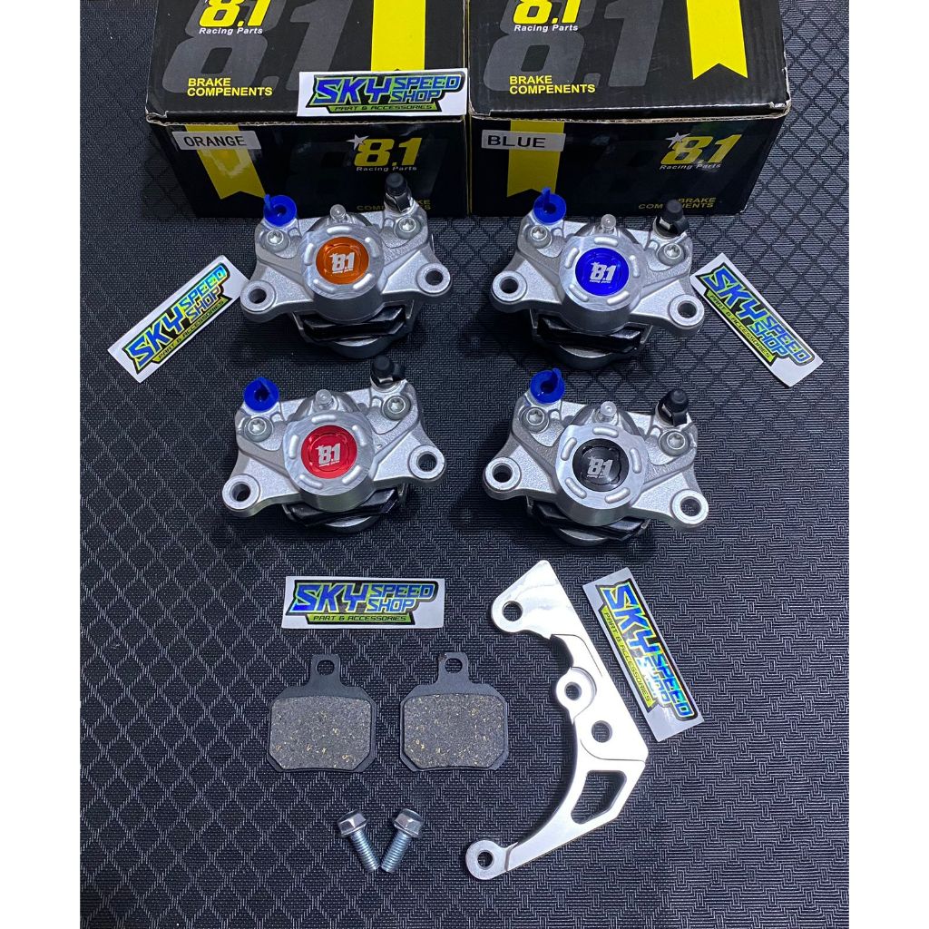 PROMO TERBARU NMAX AEROX NEW OLD DEPAN KALIPER + BREKET formula 81 racing part 8.1 thailand import p