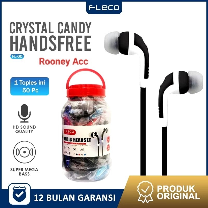 HF HEADSET FLECO FL-00/FL-11PLUS MIC/HEADSET FLECO FL-00 +MIC GROSIR MURAH HEADSET TOPLES 50 pc / Ha