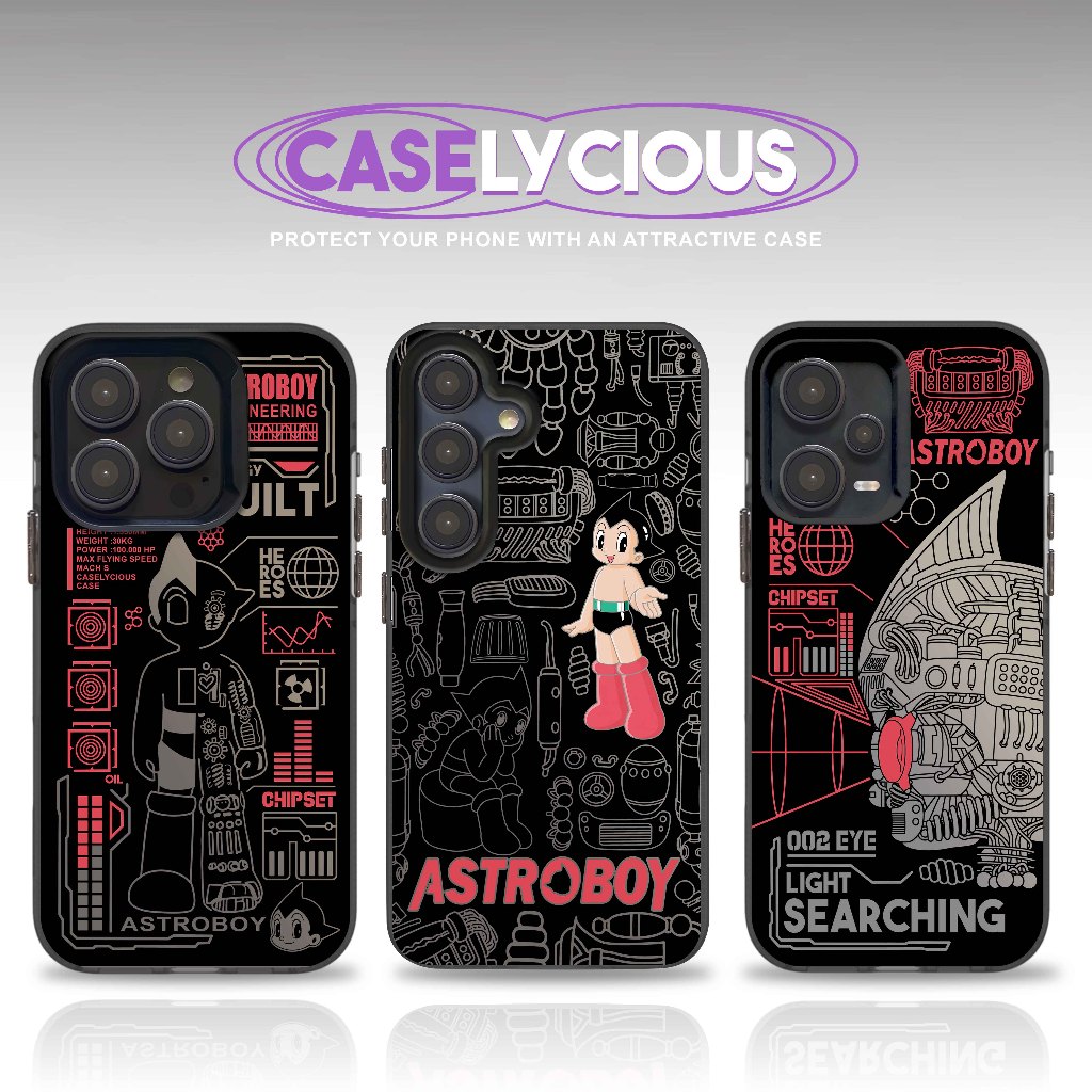 (TERSEDIA SEMUA TIPE HP) CASELYCIOUS CASE ASTROBOY ASTRONOUT ANIME HOLOGRAM HARDCASE