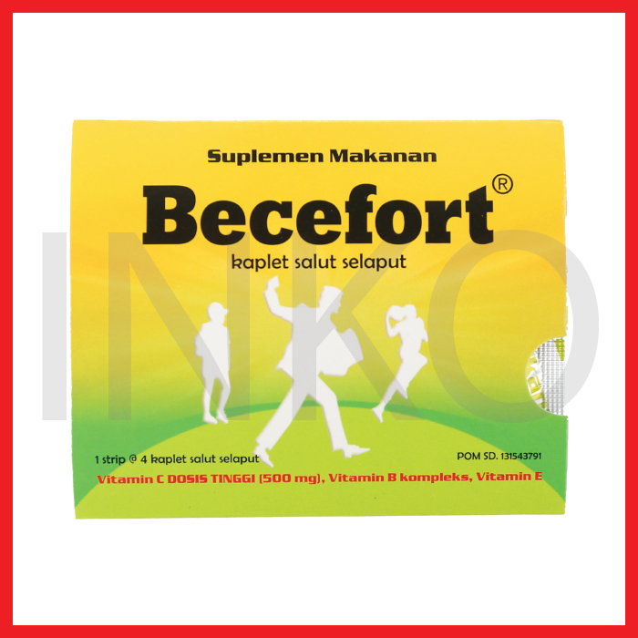 BECEFORT SUPLEMEN MAKANAN SLEEVE 4KAPLET