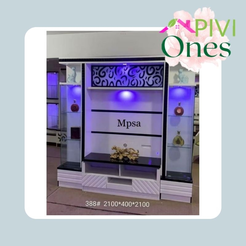 Lemari Hias Lemari TV Buffet TV Sekat Ruangan Minimalis Import Khusus Palembang