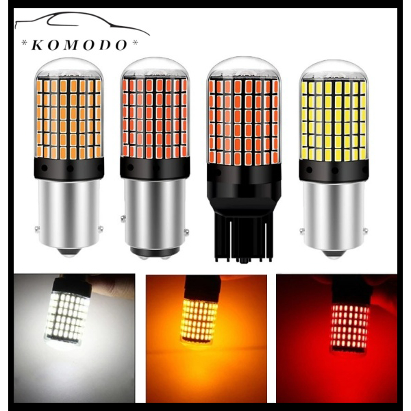 LAMPU LED T20 144SMD 7440 7443 1157 BAU15S BA15S SEIN DAJJAL MUNDUR MOBIL