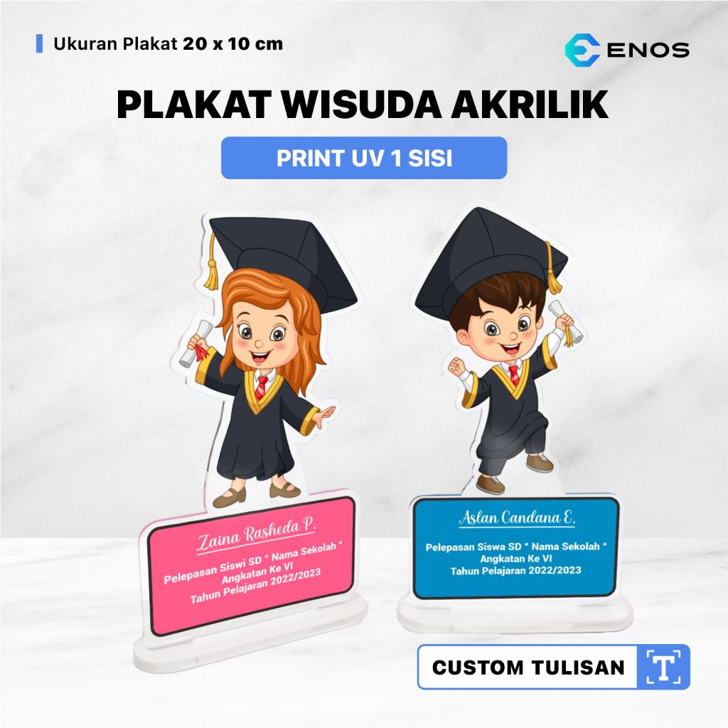 Plakat Kelulusan / Plakat Wisuda /  Plakat Akrilik Custom / Akrilik Wisuda / Gift Graduation / Kado 