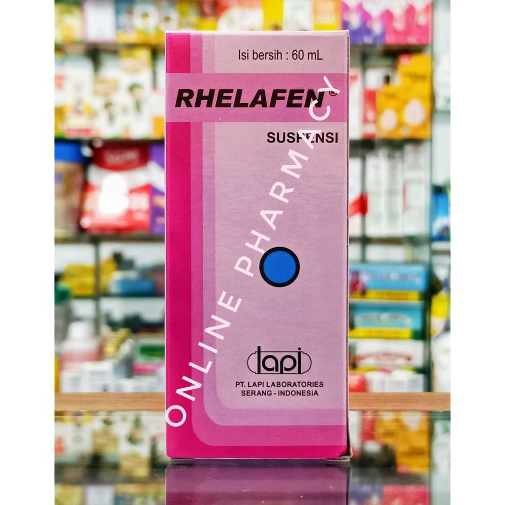 Rhelafen Syrup 60 ml - Demam Sakit Kepala Sakit Gigi Nyeri Sendi Otot Anak Sirup Ibuprofen