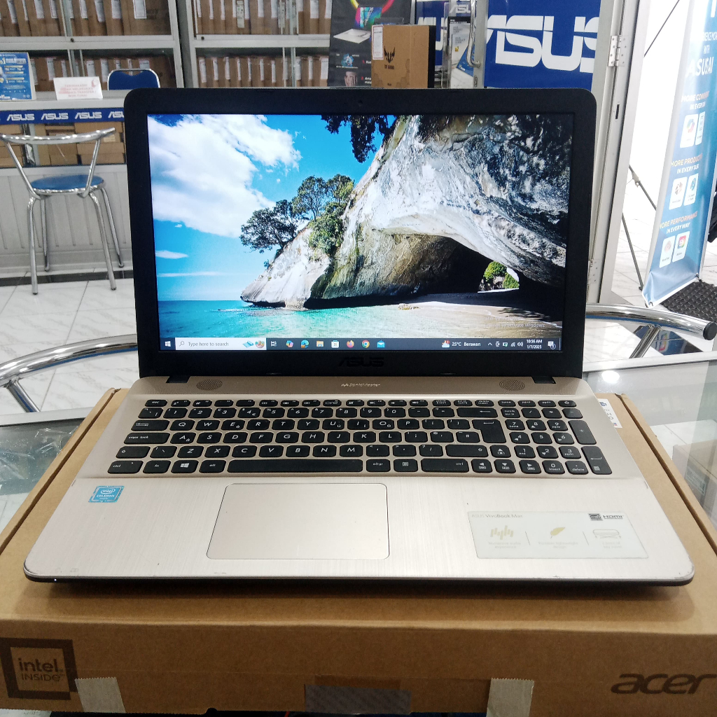 LAPTOP ASUS X541SA INTEL CELERON N3000 RAM 4GB SSD 256GB LAYAR 14"INCH SECOND