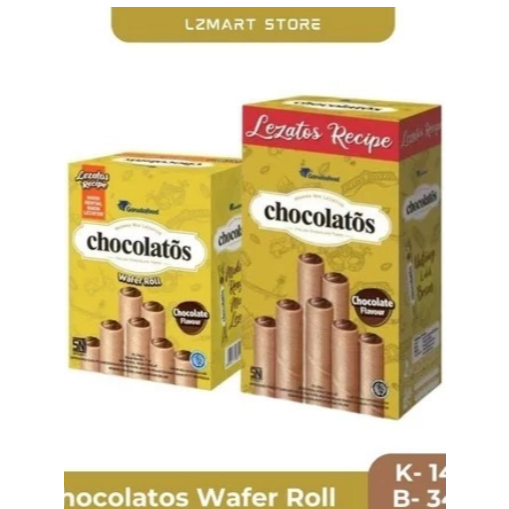 

Chocolatos Wafer Roll 1 Box/ Isi 24pcs
