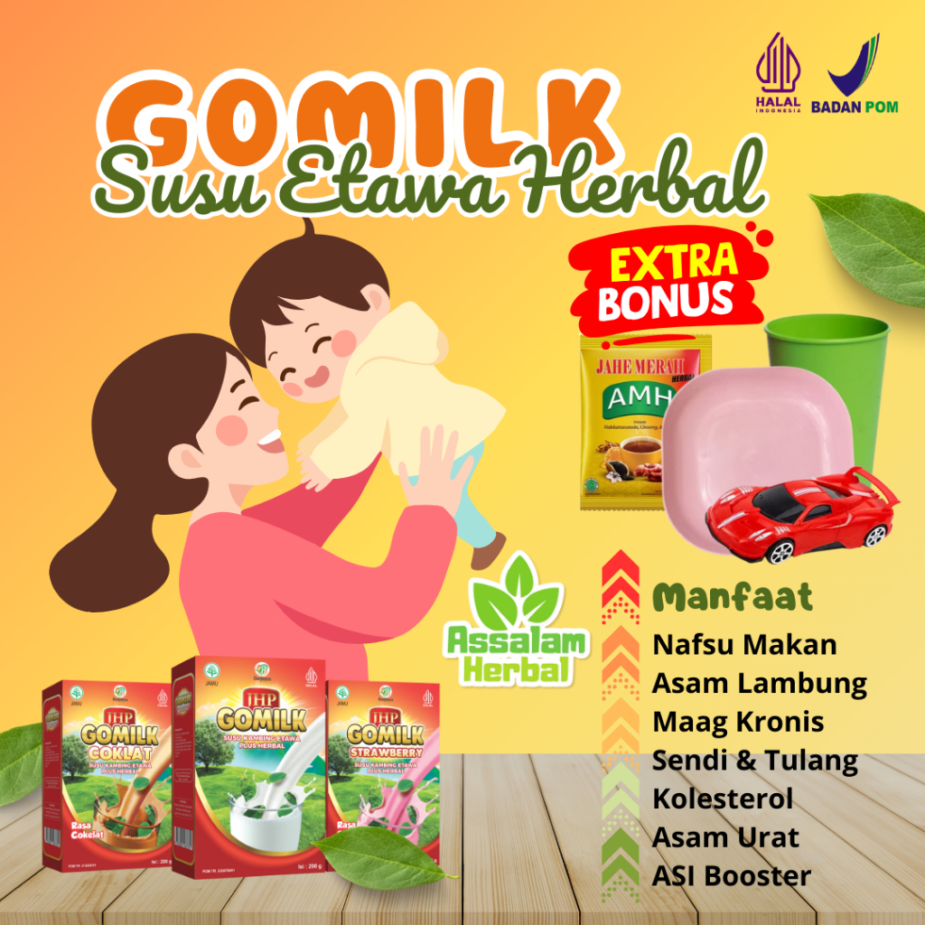 

GOMILK Susu Kambing Etawa Booster Bumil Busui Terbaik Nutrisi Esensial Kesehatan Ibu dan Anak