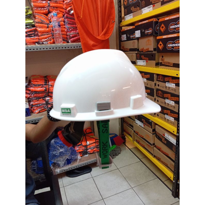 HELM MSA SAFETY/HELM PROYEK MSA FASTRACK + TALI DAGU