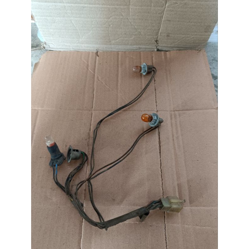 FITTING SOCKET LAMPU DEPAN UTAMA MIO SOUL KARBU ORIGINAL COPOTAN