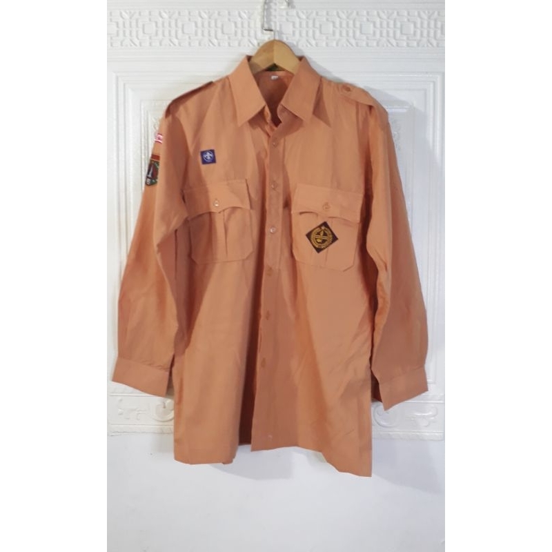 Seragam Pramuka / Baju Pramuka / Seragam Sekolah / Seragam Pramuka Pria Lengan Panjang / Baju Sekola