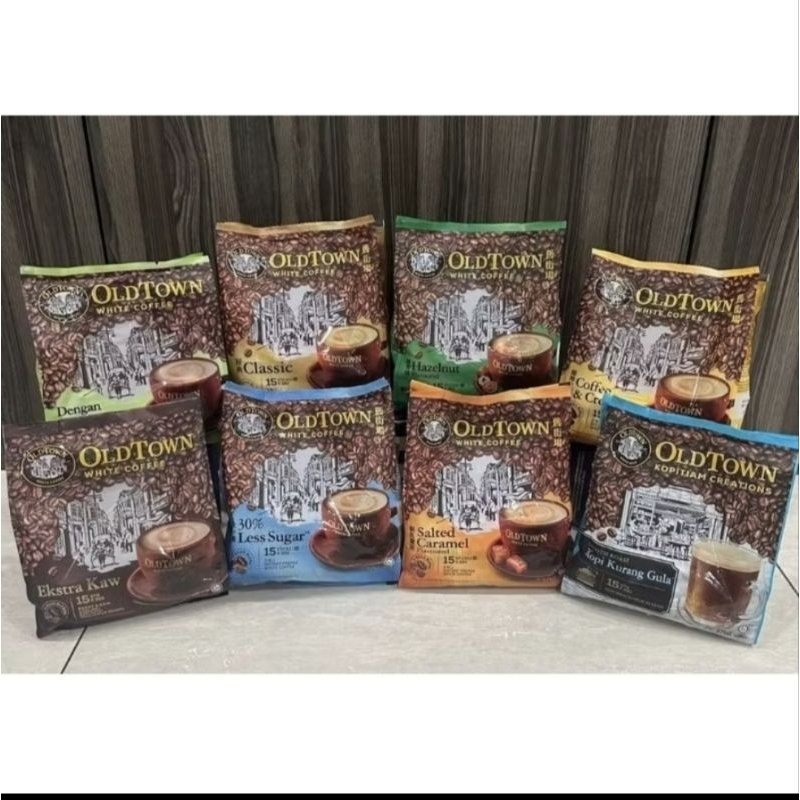 

Old town white coffee all varian classic/hazelnut/Extra rich/less sugar