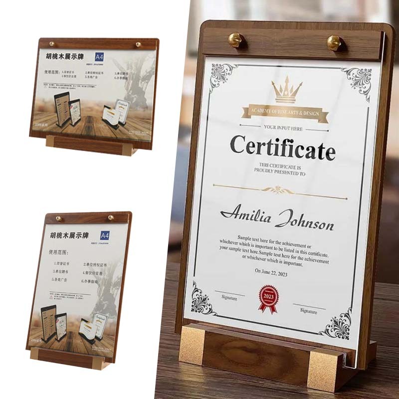 

Display Menu Standing A4 Standing Menu Display Menu Stand With Base