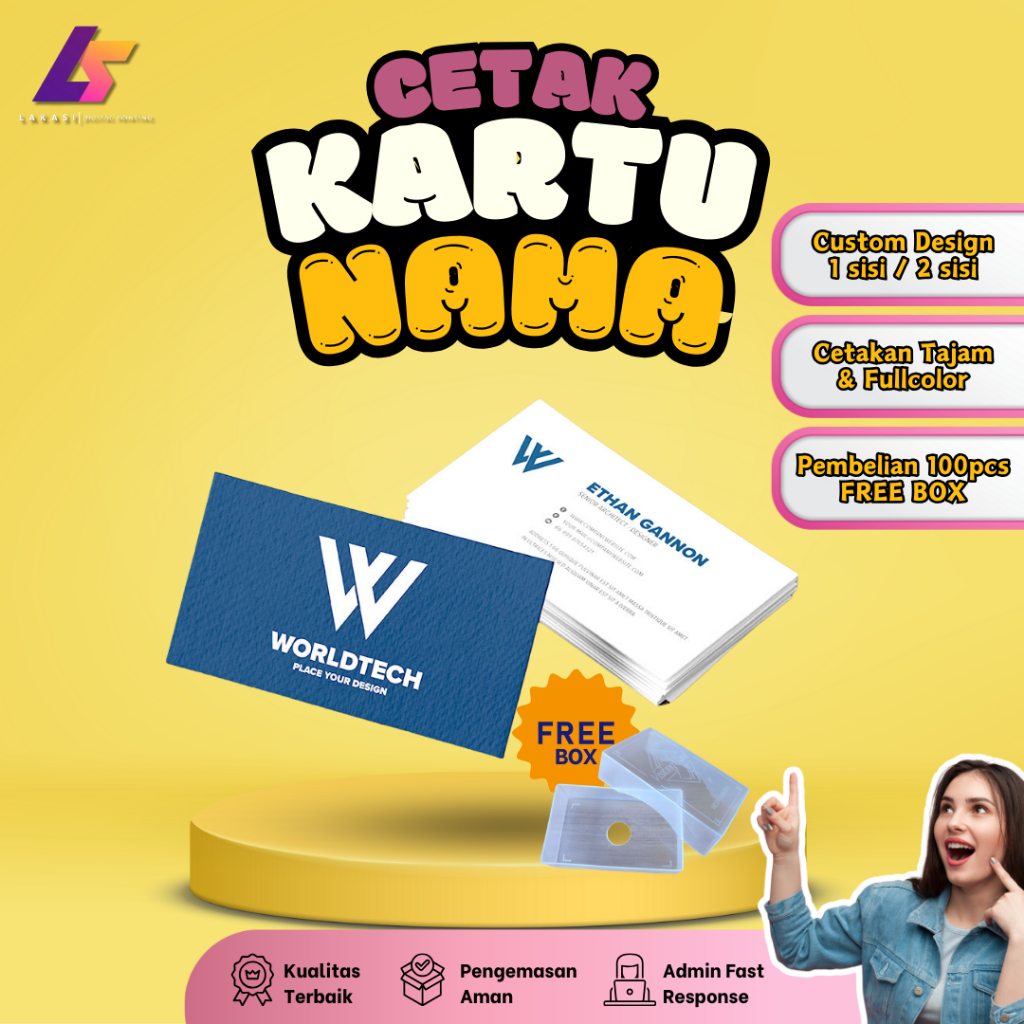 

Cetak Kartu Nama Art Paper 230 100 Lembar FREE BOX