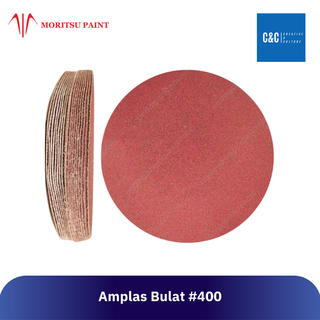 Amplas Bulat #400 Moritsu Paint - Amplas Halus dan Ringan
