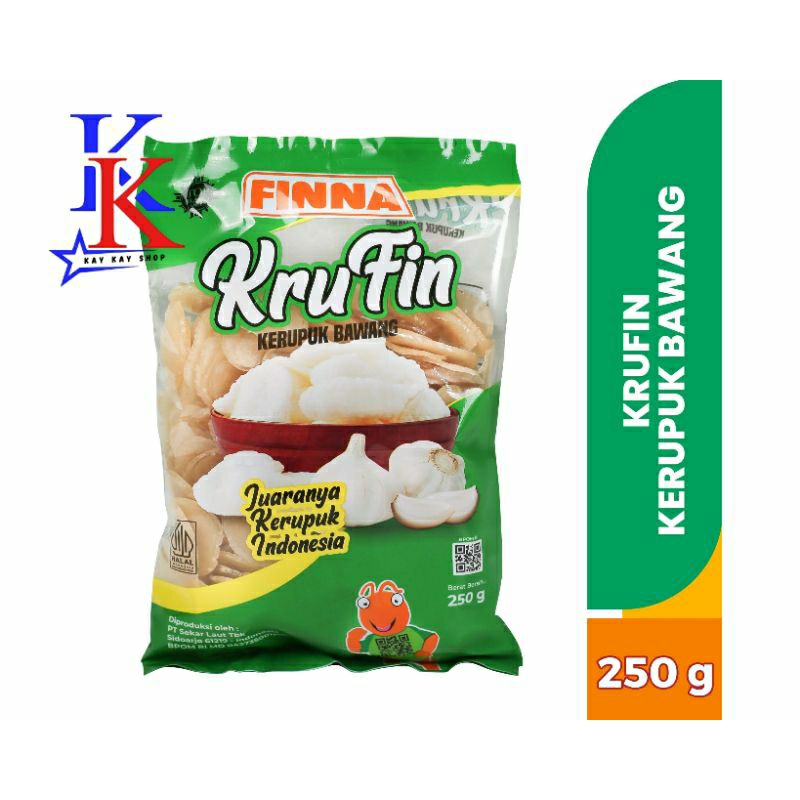 

Finna Krufin Kerupuk Bawang 250gr (1 dus isi 20 bungkus)