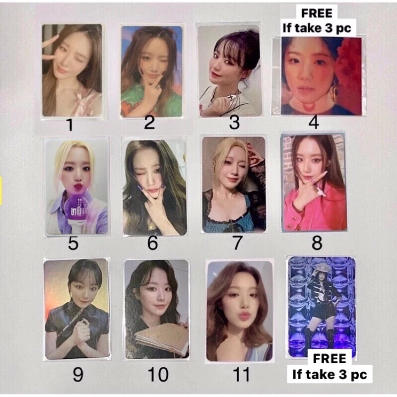 (G)i-dle photocard PC official album I Love Never die Pob Miyeon Minnie Soyeon Yuqi Shuhua Soojin Kt