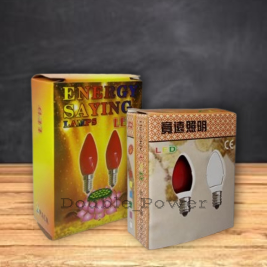 Lampu Bohlam LED Bohlam Warna Merah Isi 1 Set