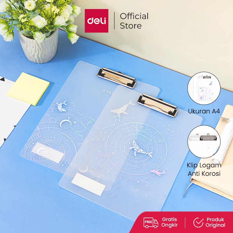 

Deli Vertical Clipboard Papan Jalan A4 72603