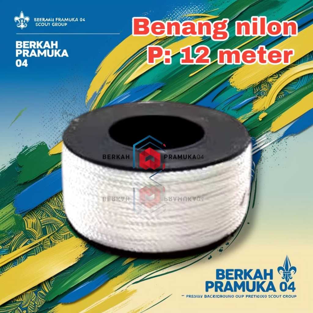 Benang tali nilon layangan putih besar serba guna 1 roll
