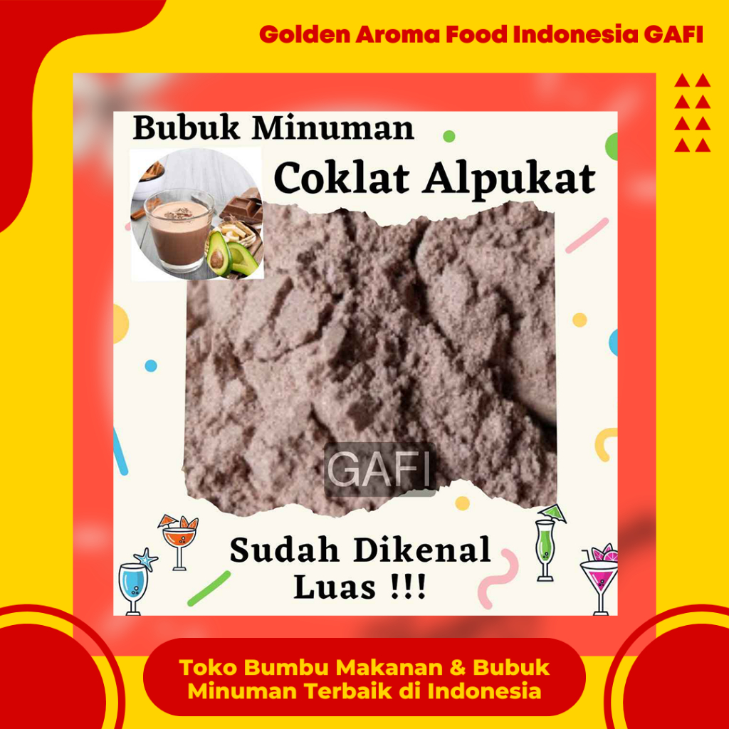 

GAFI Food Bubuk Minuman Rasa Coklat Alpukat 1 Kg Enak Murah Halal Avocado Chocolate Drink Powder 1Kg