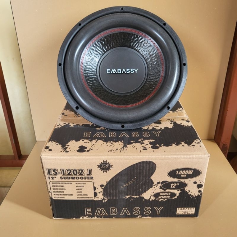 SUBWOOFER EMBASSY 12 " ES 1202 J SUB EMBASSY DOUBLE COIL