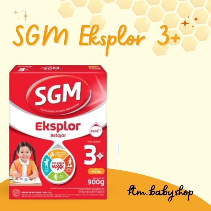 

SGM Eksplor 3+ Vanilla Madu 900gr Susu Formula SGM