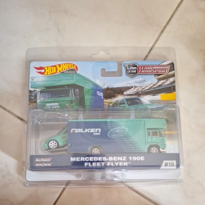 Hot Wheels Team Transport Falken Mercedes Benz 190E