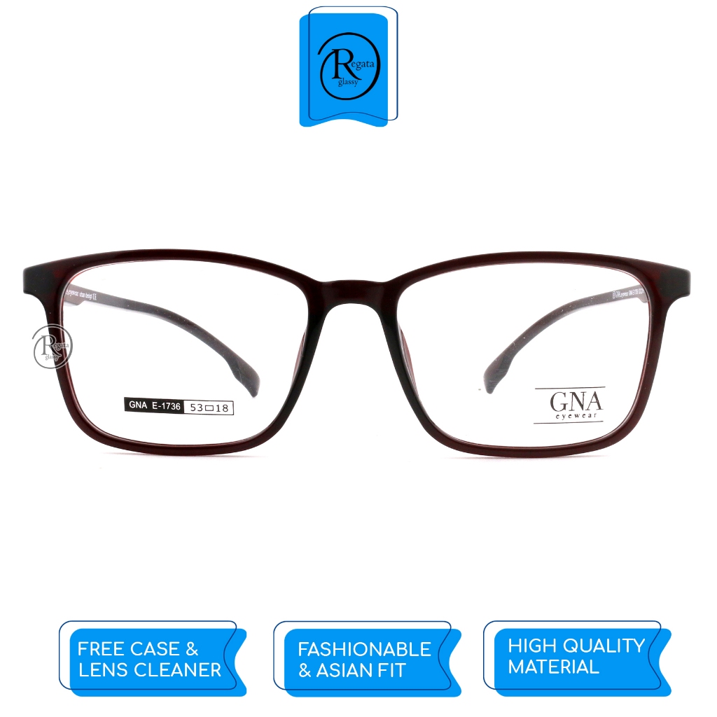 GNA Eyewear /  GNA E-1736 / Frame Kacamata GNA Eyewear ORIGINAL